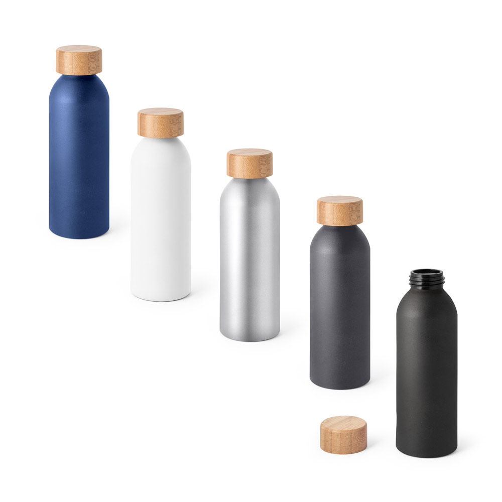 Garrafa com tampa em bambu 550 mL